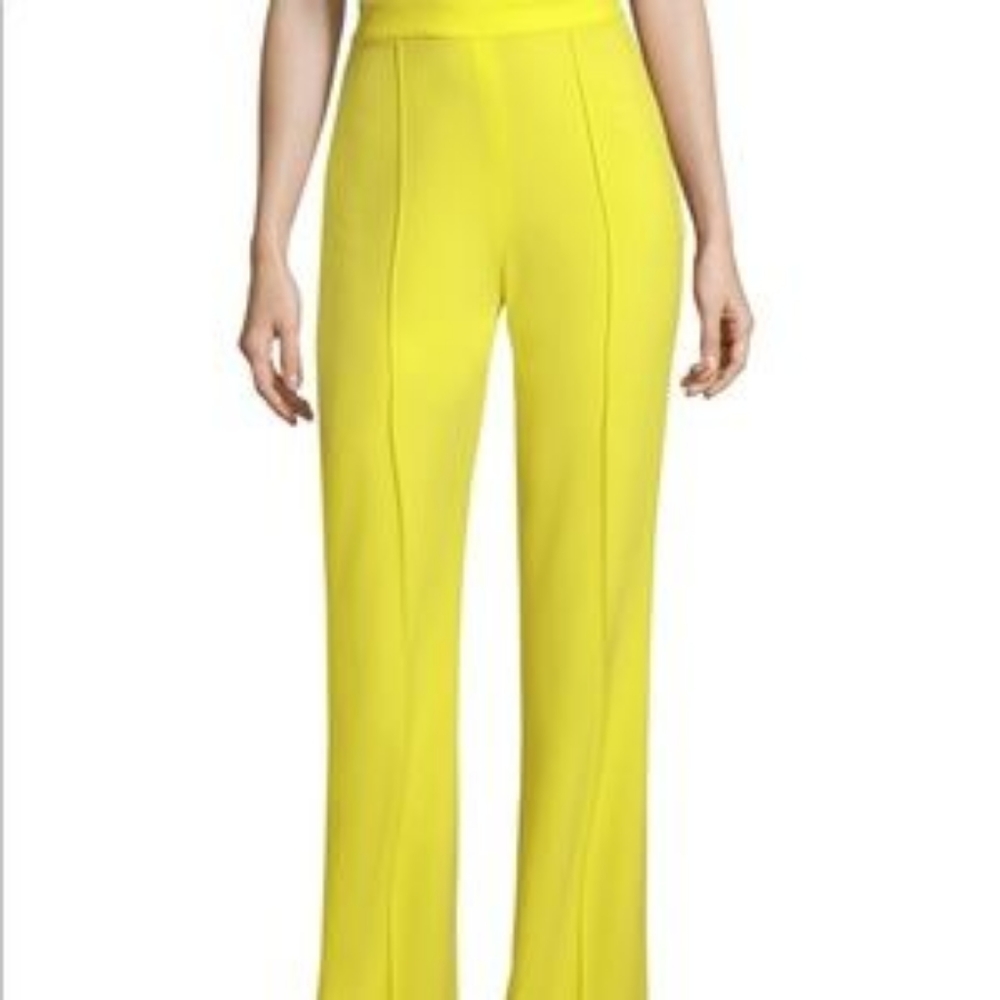 ALICE+OLIVIA DRESS PANTS, SIZE 2, YELLOW
